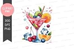 Vibrant cocktail clipart png Product Image 1