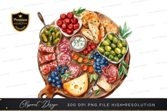 Gourmet charcuterie board clipart png Product Image 1