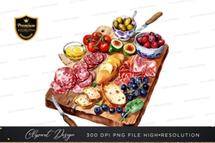 Gourmet charcuterie board clipart png Product Image 1