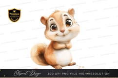 Happy chipmunk clipart png Product Image 1