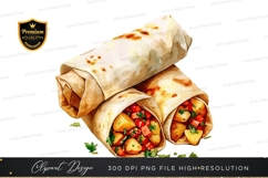 Delicious burrito clipart png Product Image 1