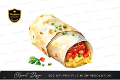 Breakfast burrito clipart png Product Image 1