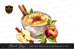 Warm apple cinnamon drink clipart png Product Image 1