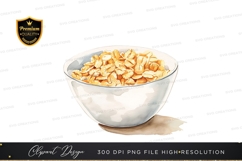 Bowl of oatmeal clipart png Product Image 1