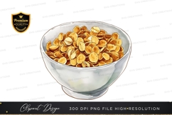 Bowl of cereal clipart png Product Image 1