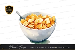 Bowl of cereal clipart png Product Image 1