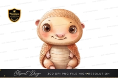 Cute armadillo clipart png Product Image 1