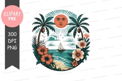 Tropical paradise clipart png Product Image 1