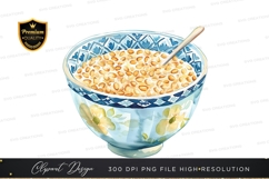 Delicious cereal bowl clipart png Product Image 1