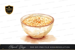 Bowl of oatmeal clipart png Product Image 1