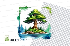 Island tree clipart png Product Image 1