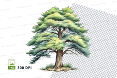 Watercolor tree clipart png Product Image 1