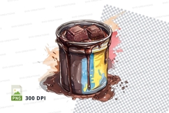 Chocolate mug mockup with spilled chocolate Product Image 1