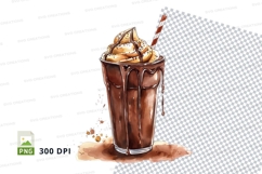 Chocolate milkshake clipart png Product Image 1
