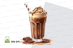 Chocolate milkshake clipart png Product Image 1