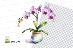 Potted orchid clipart png Product Image 1
