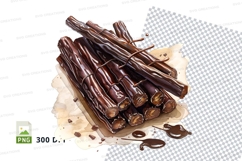 Chocolate bar mockup with dripping chocolate Product Image 1