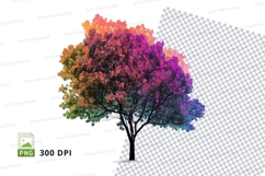 Rainbow tree clipart png Product Image 1