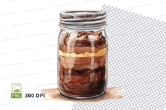 Mason jar mockup with layered food Product Image 1