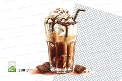 Chocolate milkshake mockup Product Image 1