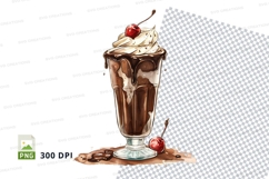 Ice cream sundae clipart png Product Image 1