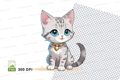 Cartoon kitten clipart png Product Image 1