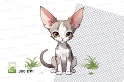 Clipart png of a cute kitten sitting Product Image 1