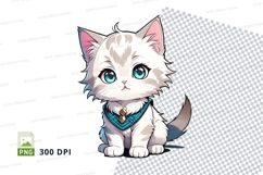 Cartoon kitten clipart png Product Image 1