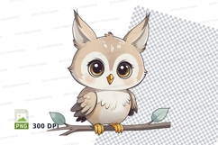 Cartoon owl clipart png Product Image 1