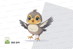 Cartoon baby bird clipart png Product Image 1