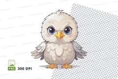 Cartoon owlet clipart png Product Image 1