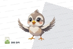 Cartoon bird clipart png Product Image 1