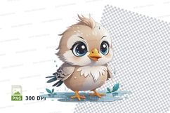 Cartoon chick clipart png Product Image 1
