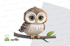 Cartoon owl clipart png Product Image 1