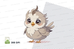 Cartoon owlet clipart png Product Image 1