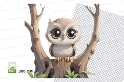 Cartoon owl clipart png Product Image 1