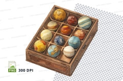 Solar system model in wooden box mockup Product Image 1