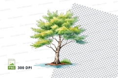 Watercolor tree clipart png Product Image 1