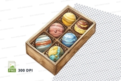 Solar system planet chocolates packaging mockup Product Image 1