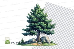 Pine tree clipart png Product Image 1
