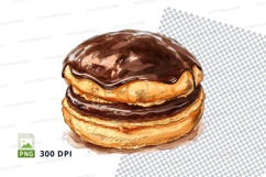Clipart png of chocolate eclair Product Image 1