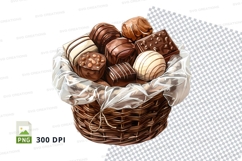 Chocolate covered treats basket mockup Product Image 1