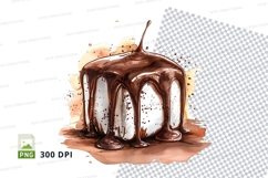 Chocolate cake clipart png Product Image 1