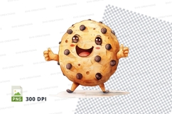 Cartoon cookie character clipart png Product Image 1