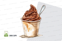 Chocolate ice cream in a cup mockup Product Image 1
