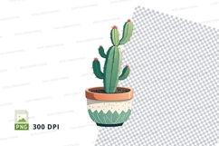 Clipart png of cactus in pot Product Image 1