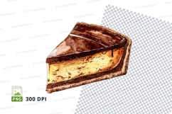 Slice of chocolate cheesecake mockup Product Image 1
