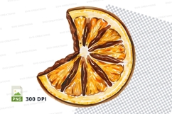 Orange slice clipart png Product Image 1