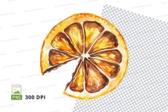Orange slice clipart png Product Image 1