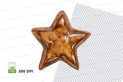 Star-shaped chocolate candy mockup Product Image 1